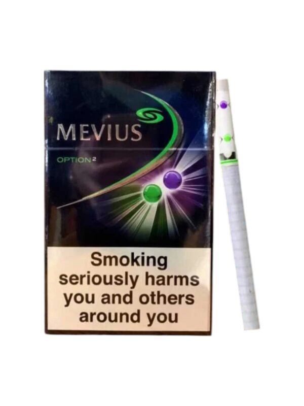 Mevius Option Blueberry & Menthol (2เม็ดบีบ)