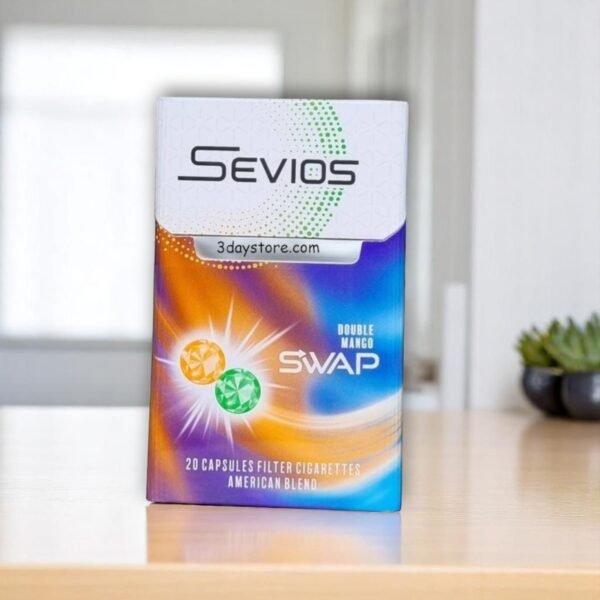 บุหรี่ Sevios Double Mango (2เม็ดบีบ) ส่งฟรี - Image 4